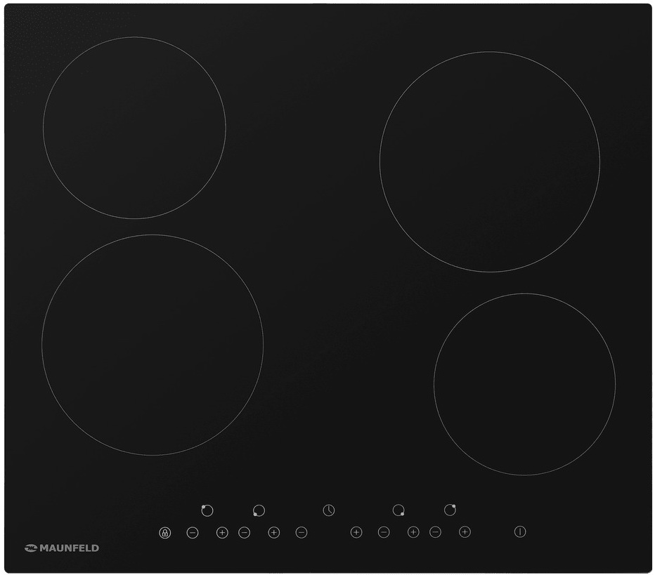Изображение товара Электрическая варочная панель Maunfeld EVCE.594-BK 4 конфорки стеклокерамика сенсорное управление
