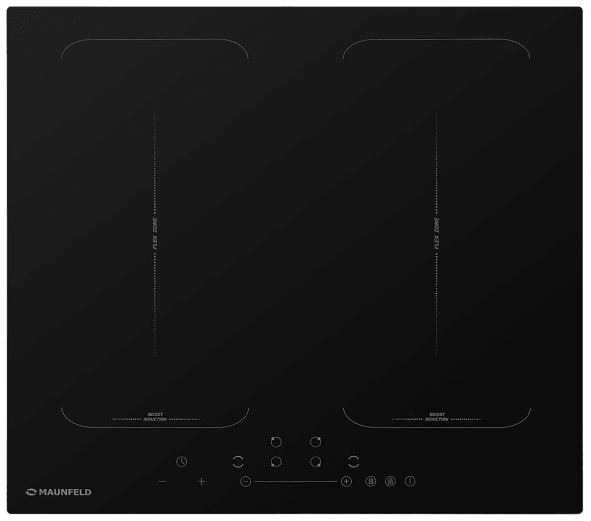 Изображение товара Электрическая варочная панель Maunfeld EVI.594-FL2-BK с индукционными конфорками