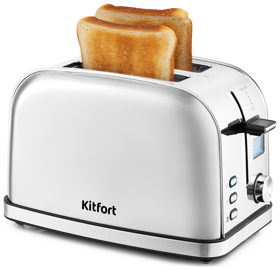 Тостер Kitfort KT-2036-6 тостер kitfort kt 2036 6 серебристый