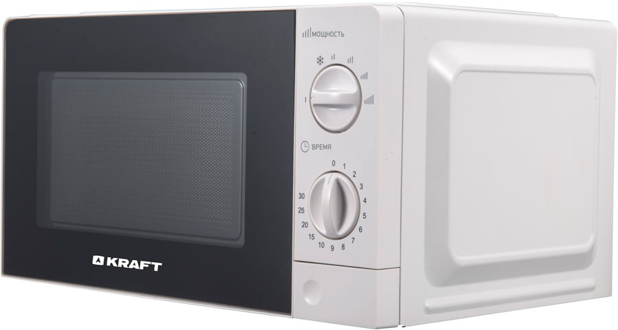 Изображение товара Микроволновая печь Kraft KF20MW7W-101M 20 л 700 Вт механика белая
