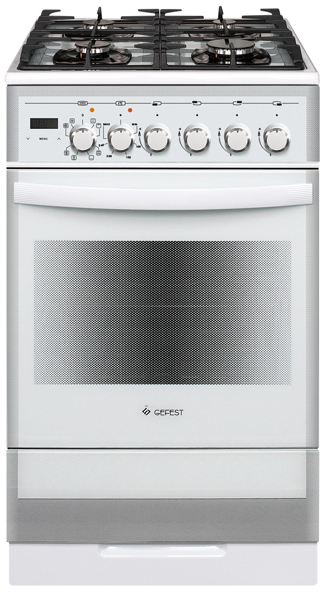 Изображение товара Комбинированная плита Gefest ПГЭ 5502-03 0042 с духовкой 55 л закаленное стекло