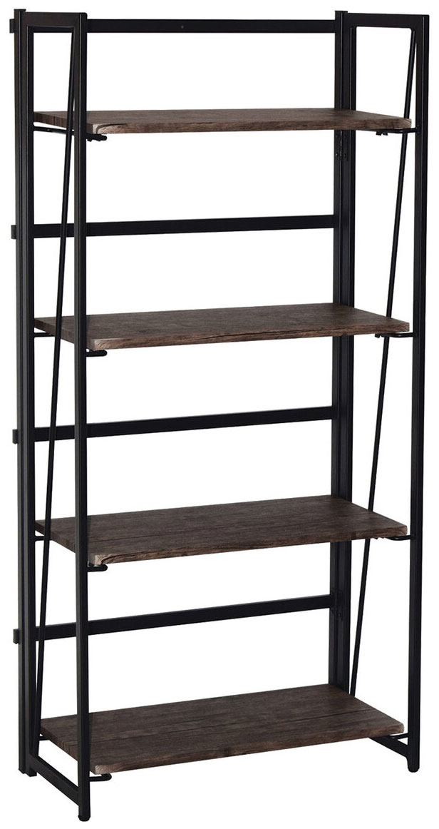 Изображение товара Стеллаж Brabix LOFT SH-001 (ш600xг300xв1250мм), складной, цвет морёный дуб, 641228