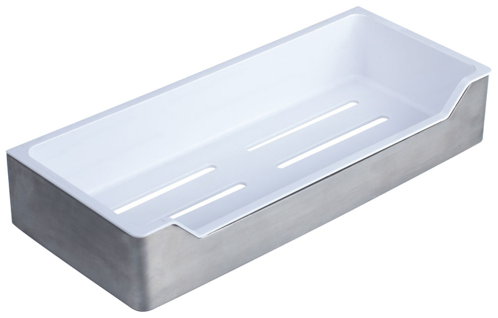 Изображение товара Полка Fixsen Hotel, прямоугольная, одноэтажная, с пластиковой вставкой (FX-31003C)