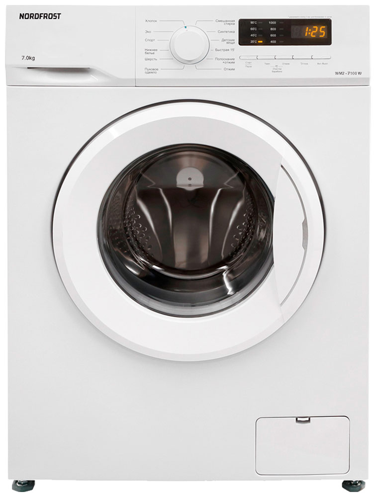 Изображение товара Стиральная машина NordFrost WM2 7100 W, 7 кг, 1000 об/мин Изображение товара Стиральная машина NordFrost WM2 7100 W, 7 кг, 1000 об/мин