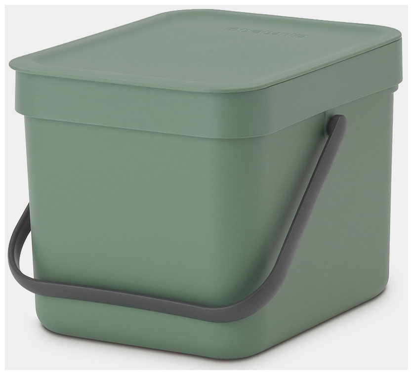 Изображение товара Бак для мусора Brabantia Sort & Go 6 л, темно-зеленый (129841)