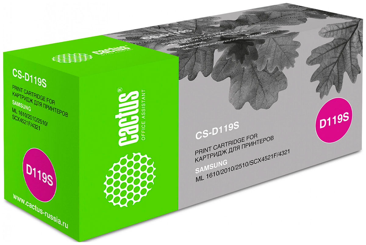 Изображение товара Картридж лазерный Cactus CS-D119S для Samsung ресурс 2000 страниц