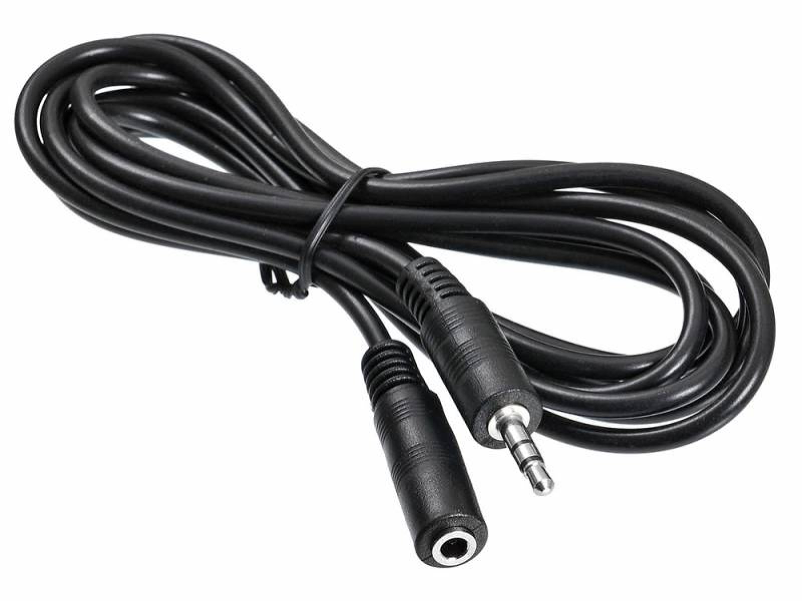 Изображение товара Кабель-удлинитель Buro аудио Jack 3.5 (m)/Jack 3.5 (f) 2м. черный (BAAC003-2)