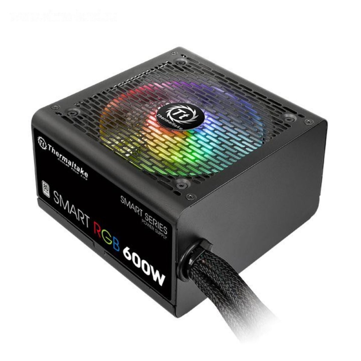 Изображение товара Блок питания Thermaltake PS-SPR-0600NHSAWE-1 ATX 600W Smart RGB 600 80+ (24+4+4pin) APFC 120mm fan color LED 6xSATA RTL