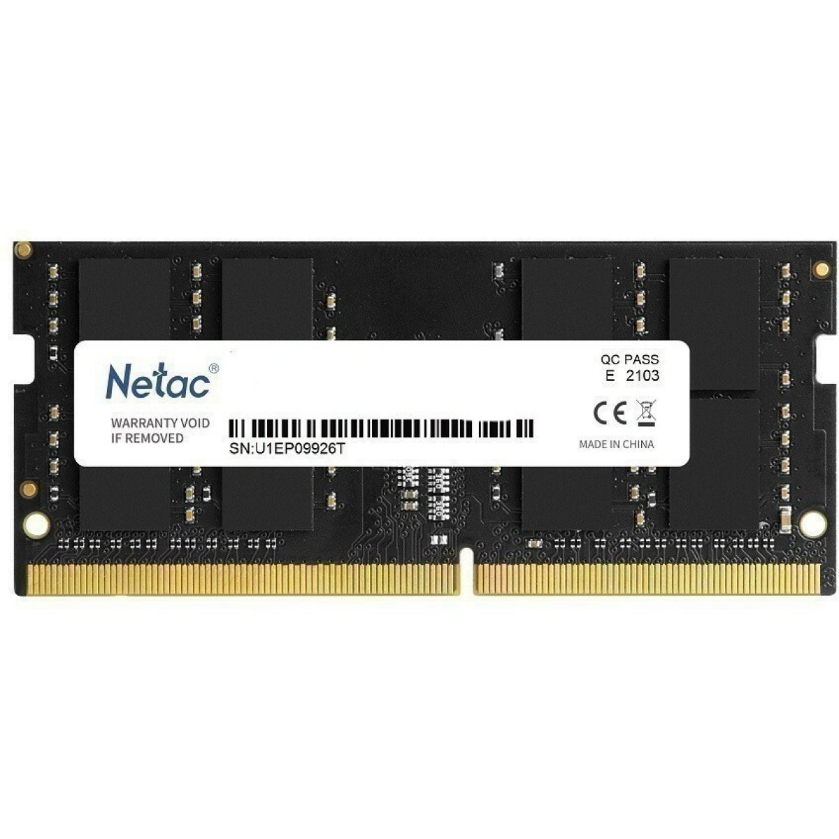 Изображение товара Оперативная память Netac DDR4 SO-DIMM 8GB 3200MHz (NTBSD4N32SP-08)