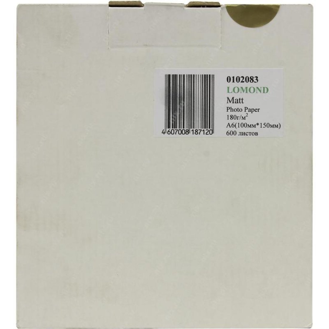 Изображение товара Фотобумага Lomond 0102083 10x15/180г/м2/600л./белый матовое для струйной печати
