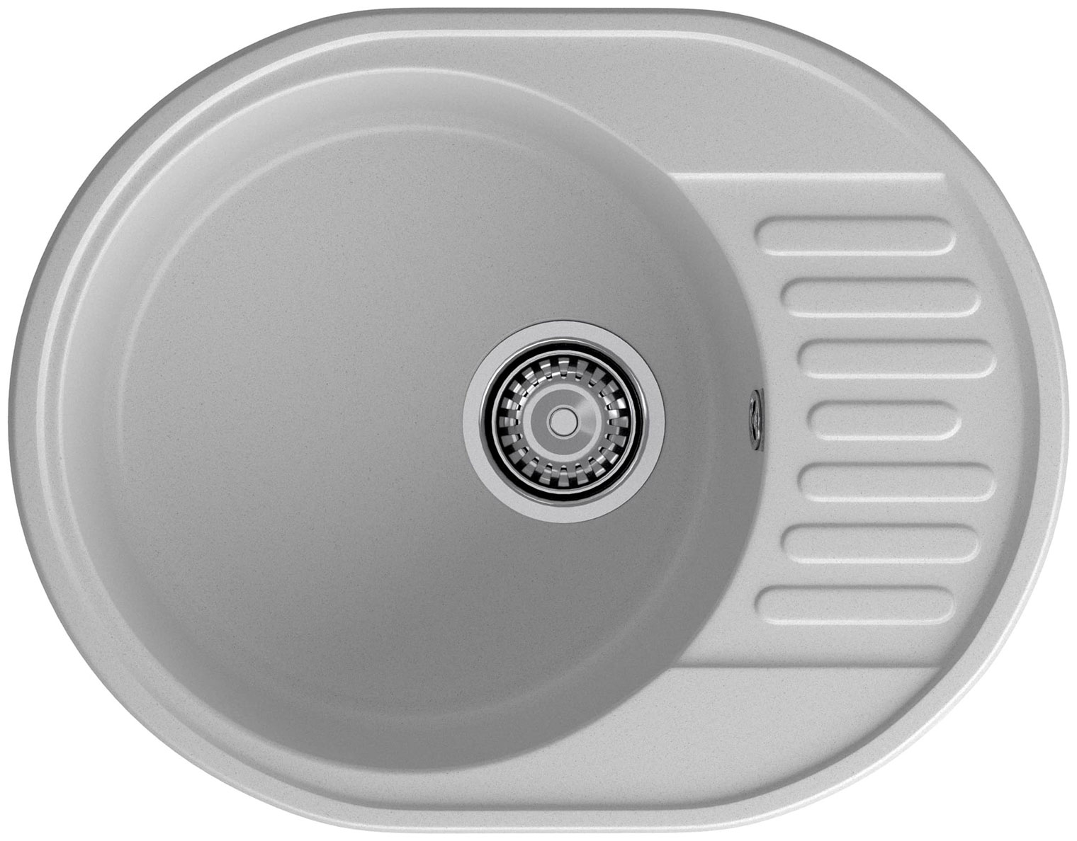 Изображение товара Кухонная мойка GranFest QUARZ GF-Z-58 овальная серый