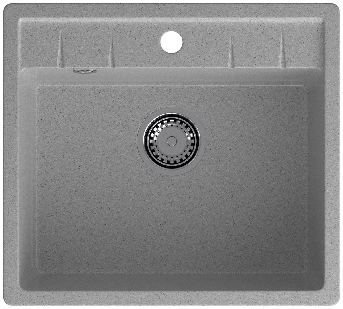 Изображение товара Кухонная мойка GranFest QUADRO 561, 1-чаша 560x500 мм, серый (Q-561 серый)