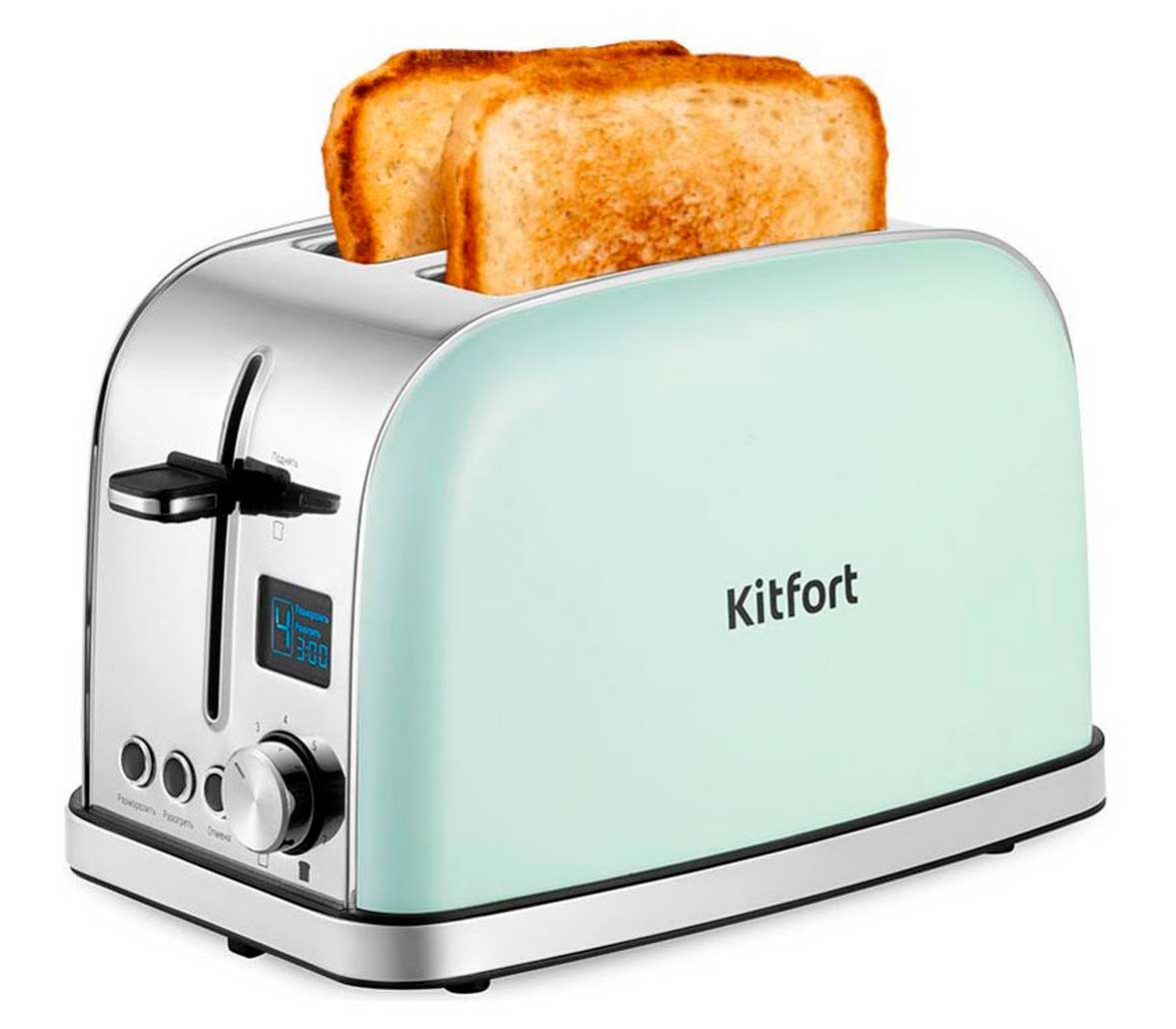 Изображение товара Электрический тостер Kitfort КТ-4098 с 7 режимами и функциями разморозки