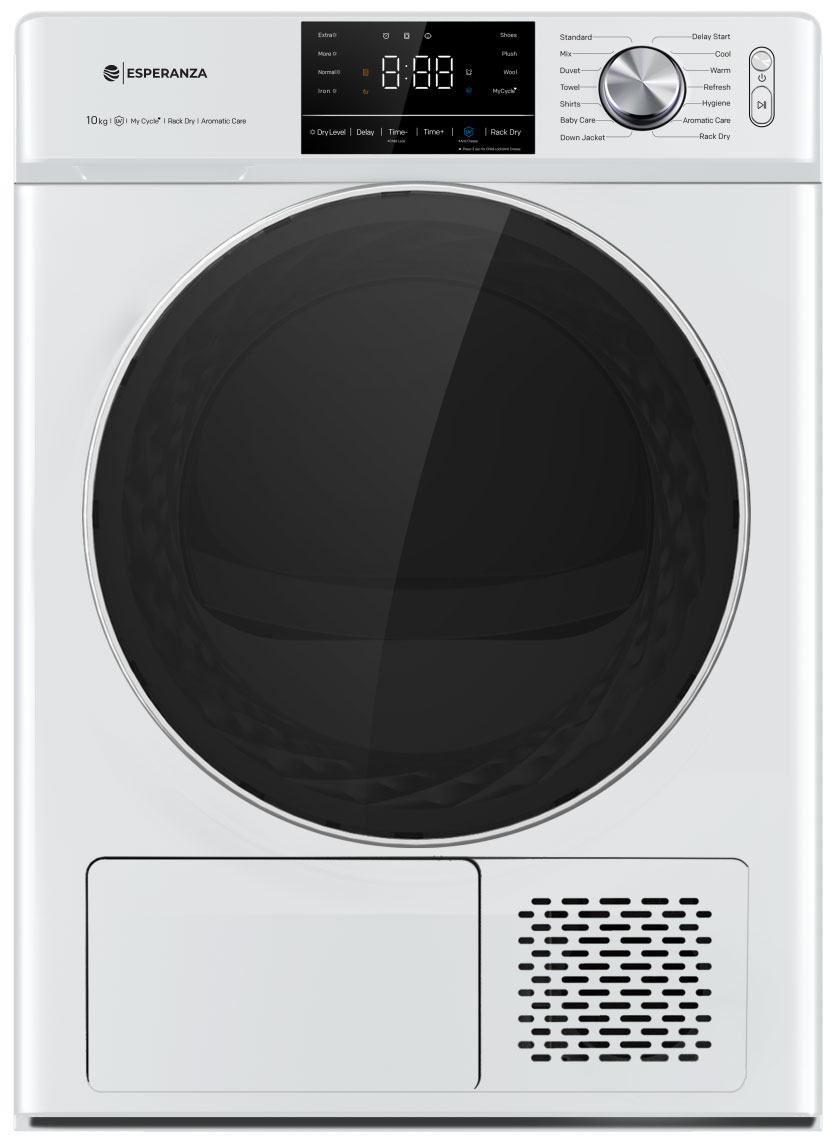 

Сушильная машина с тепловым насосом Esperanza DMFP1063IBD13, Белый