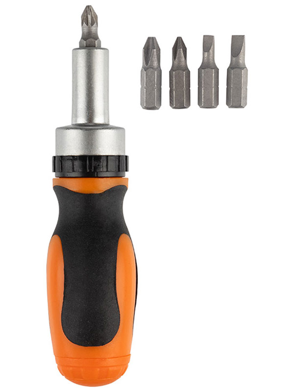 Изображение товара Отвертка Park реверсивная с набором бит 5+1 OTV07NB, хром-ванадиевая сталь