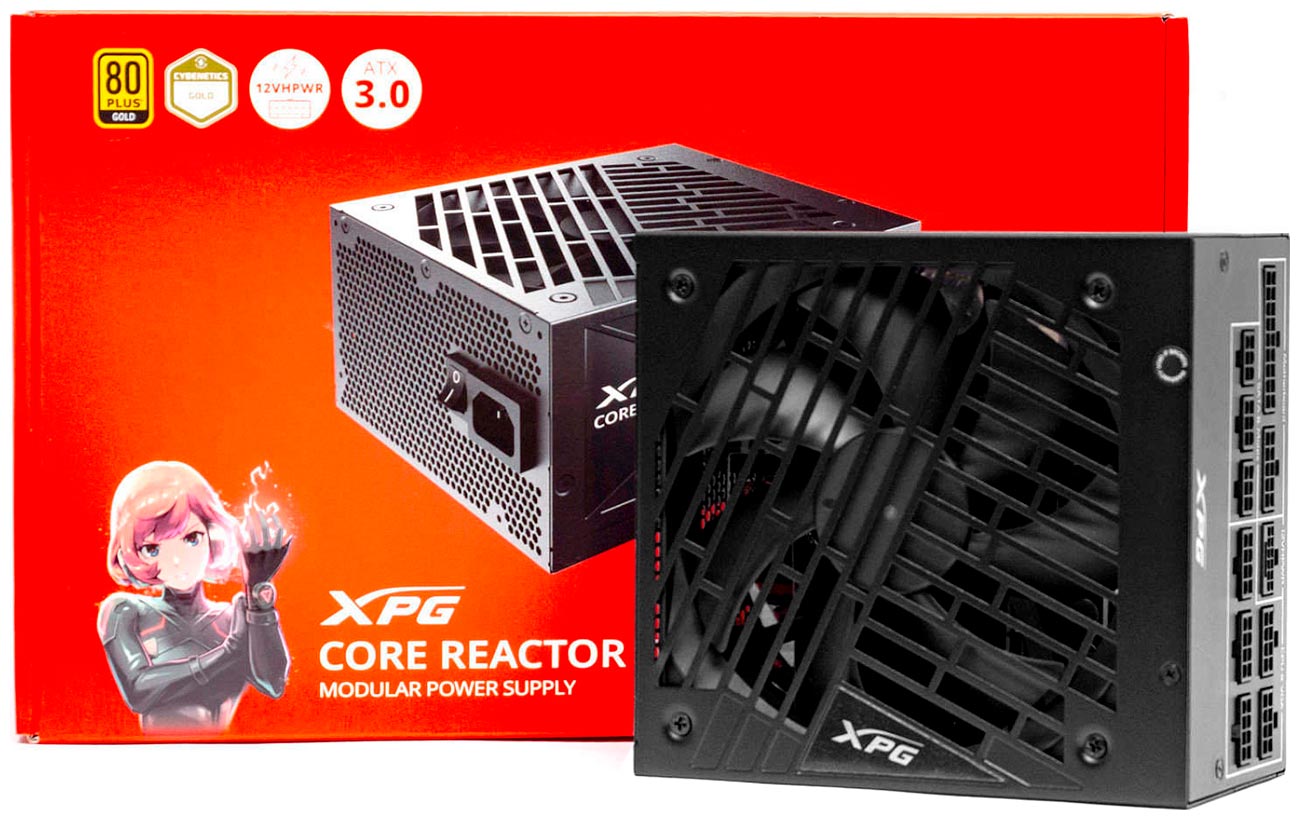 Изображение товара Блок питания XPG CORE REACTOR II 1200 1200W ATX3.0 GOLD (COREREACTORII1200G-BKCEU)