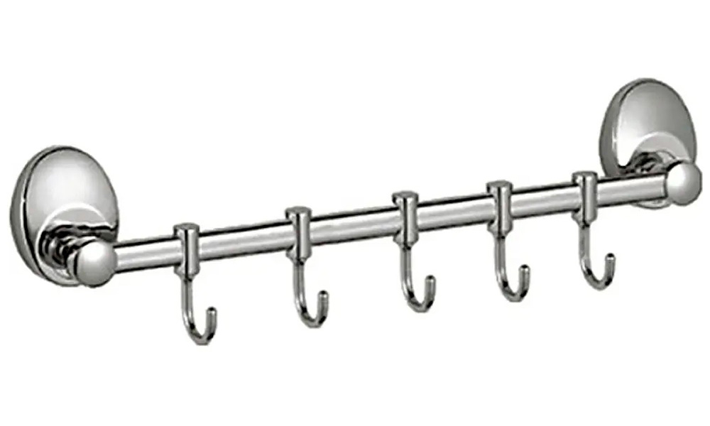 

Планка с крючками для полотенец D-Lin хром (D201855-5)