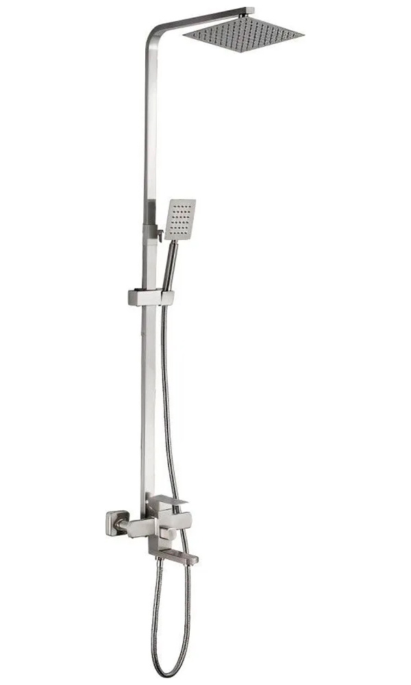 Изображение товара Душевая система D-Lin сатин H10A21 с керамическим картриджем и регулировкой высоты