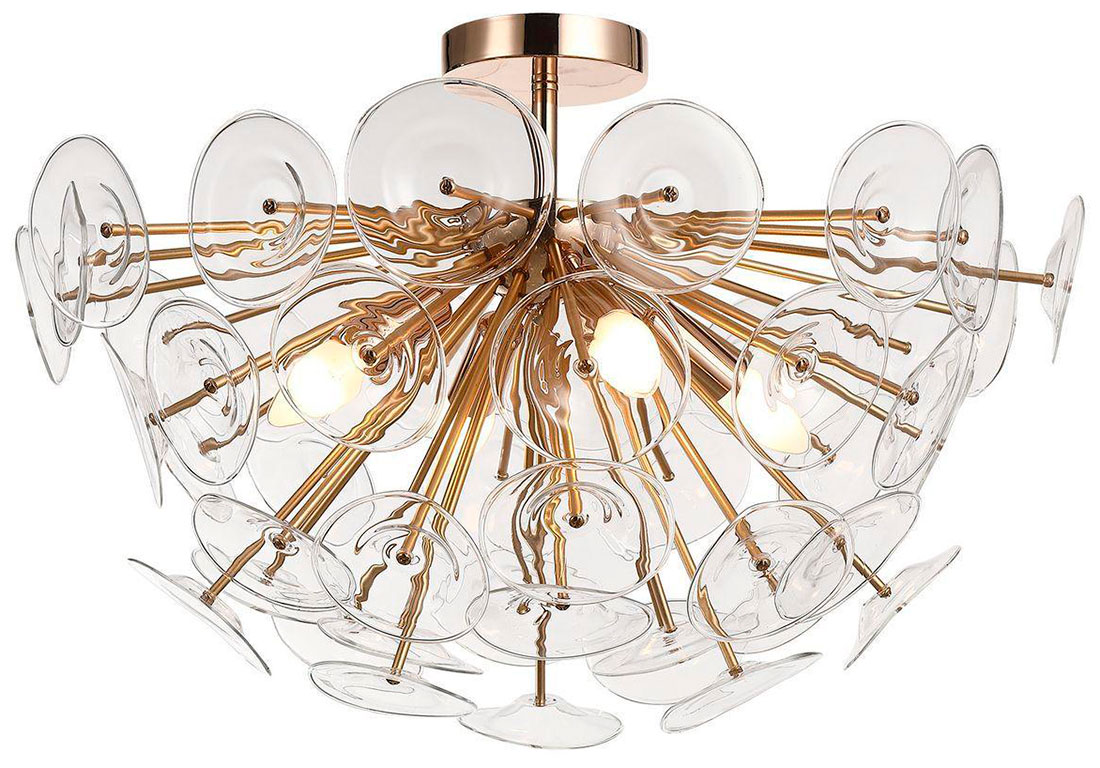 Изображение товара Люстра потолочная Lussole Shelby LSP-8386 в современном стиле для спальни 8 ламп