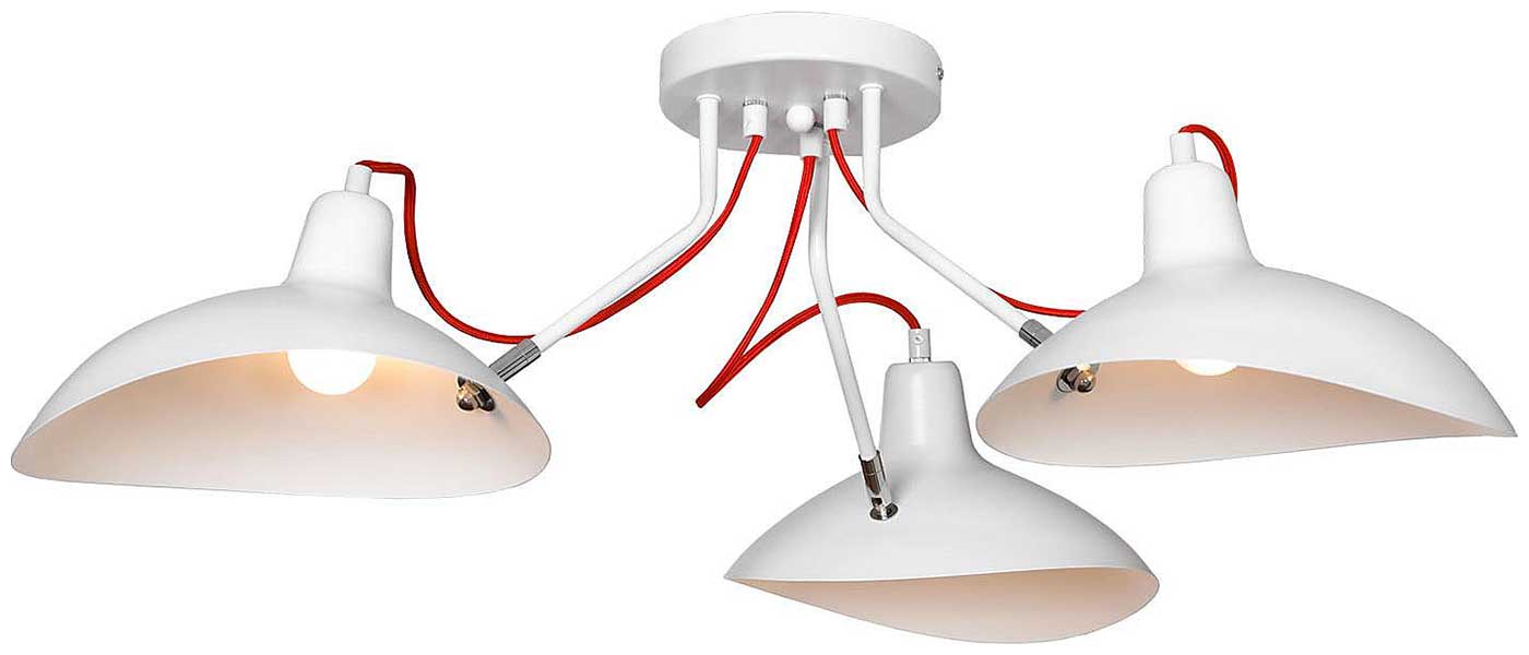 Изображение товара Люстра потолочная Lussole Loft Navajo LSP-8126 для кухни стиль скандинавский белая