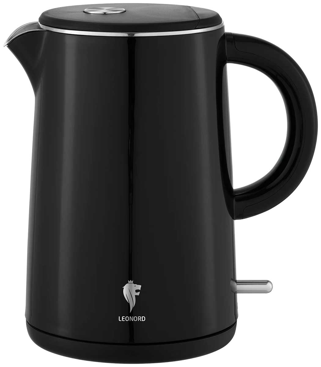 Изображение товара Чайник электрический Leonord LE-1517, 1.5 л, черный, двойной корпус (107954)