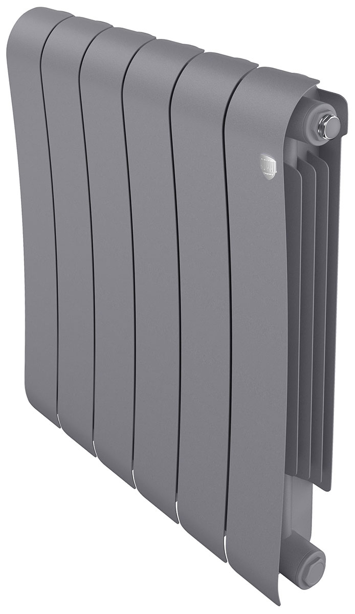 

Радиатор биметаллический Royal Thermo Infinity 500 Silver Satin VR80, 6 секций, Серебристый