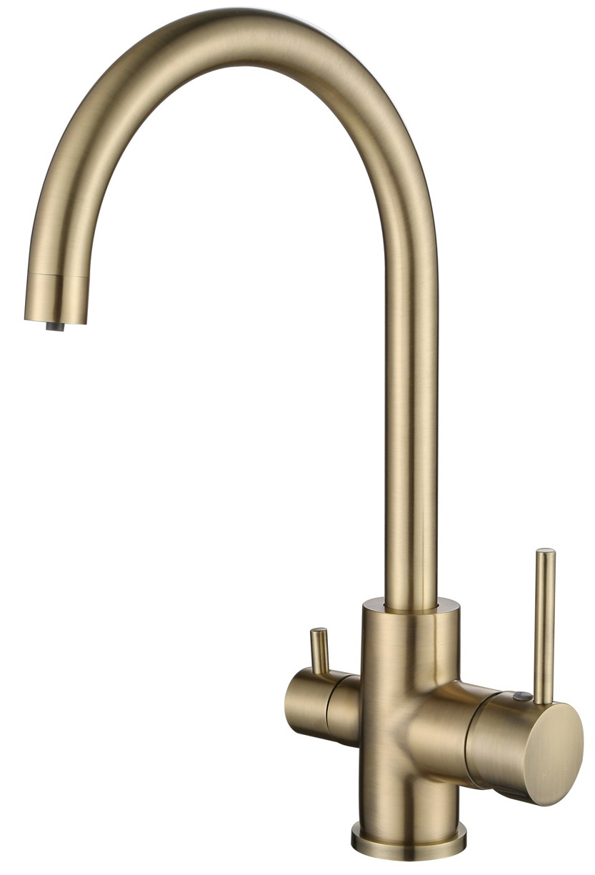 Изображение товара Кухонный смеситель Kaiser Merkur бронзовый однорычажный с фильтром