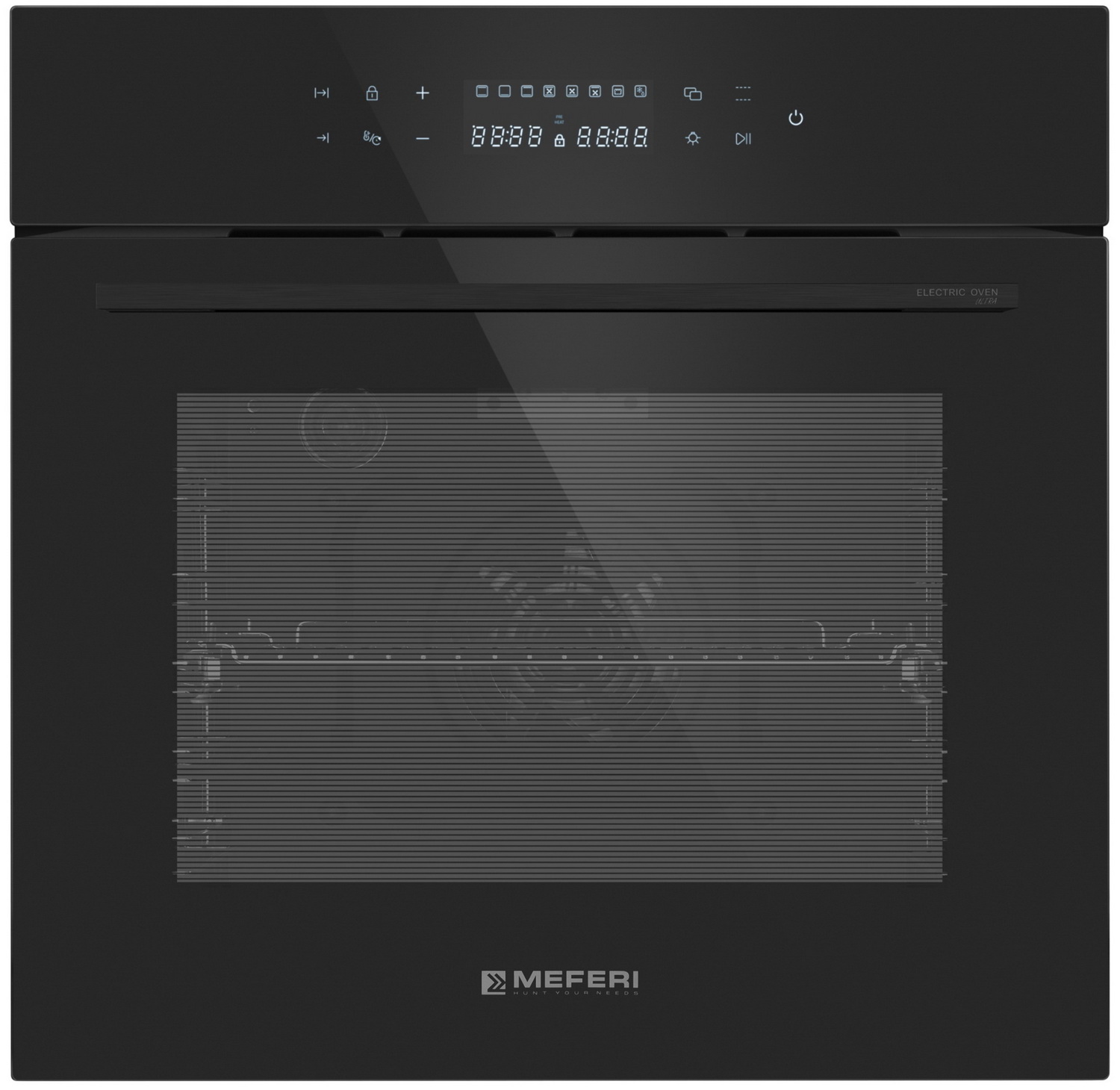 

Электрический духовой шкаф Meferi MEO6010BK MATT ULTRA, Черный матовый