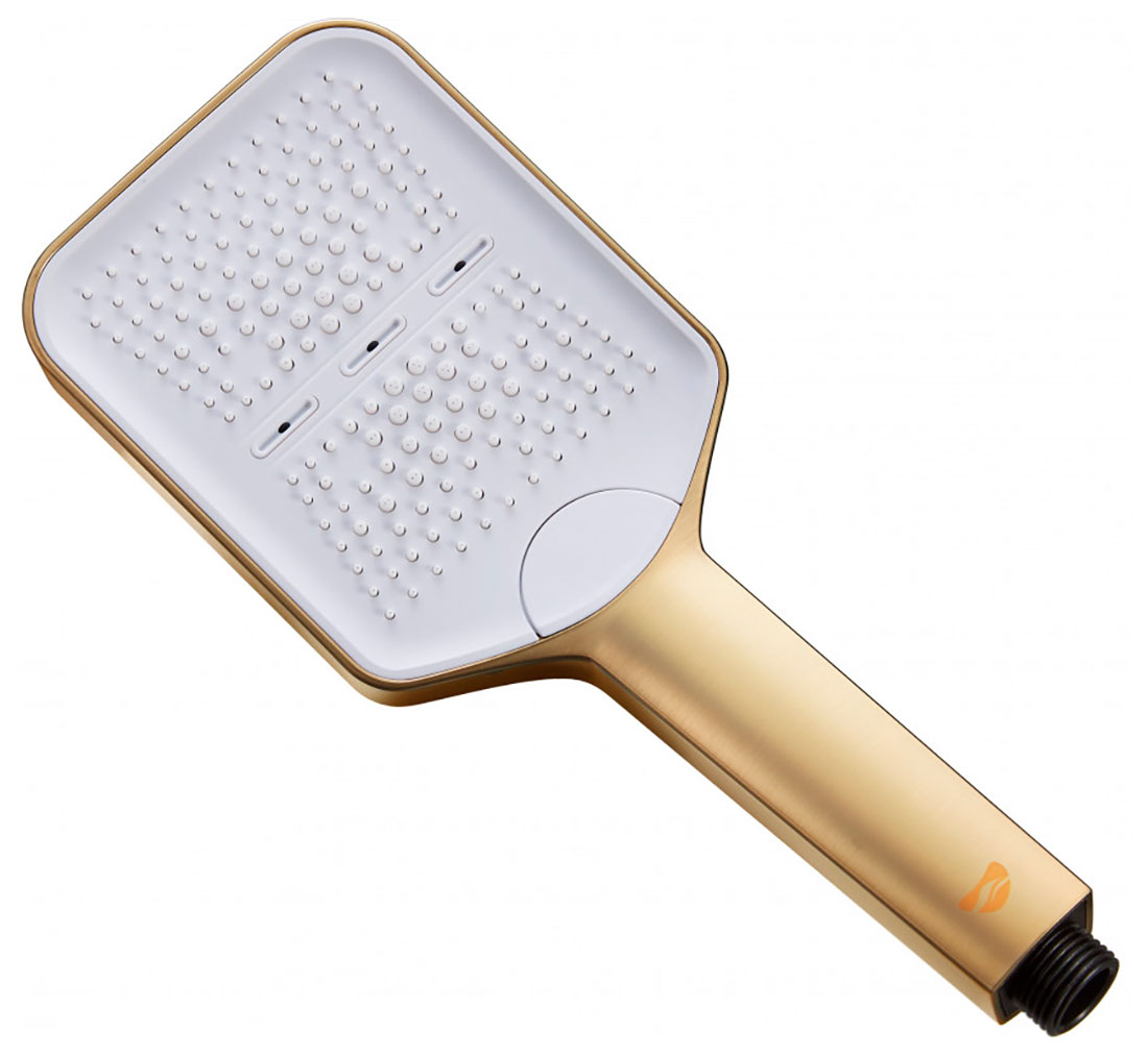 Изображение товара Ручная душевая лейка Milacio Ultra MCU.006.GD с 3 режимами и антиизвестковым покрытием