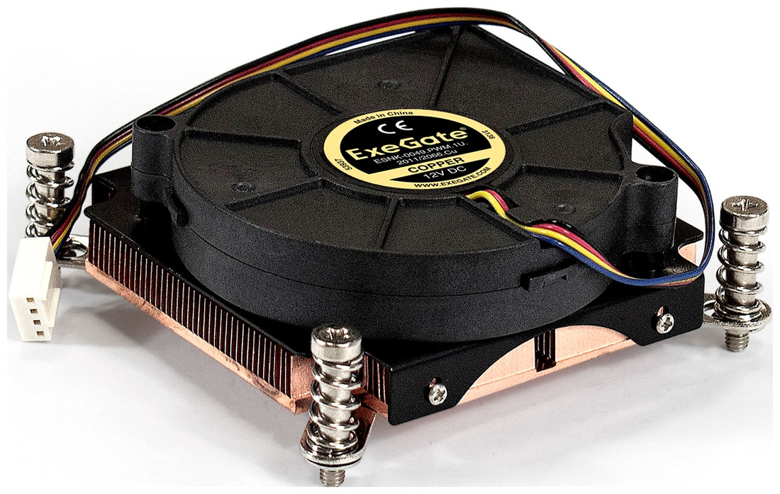 Изображение товара Кулер для процессора ExeGate ESNK-0049.PWM.1U.2011/66.Cu (EX286161RUS)