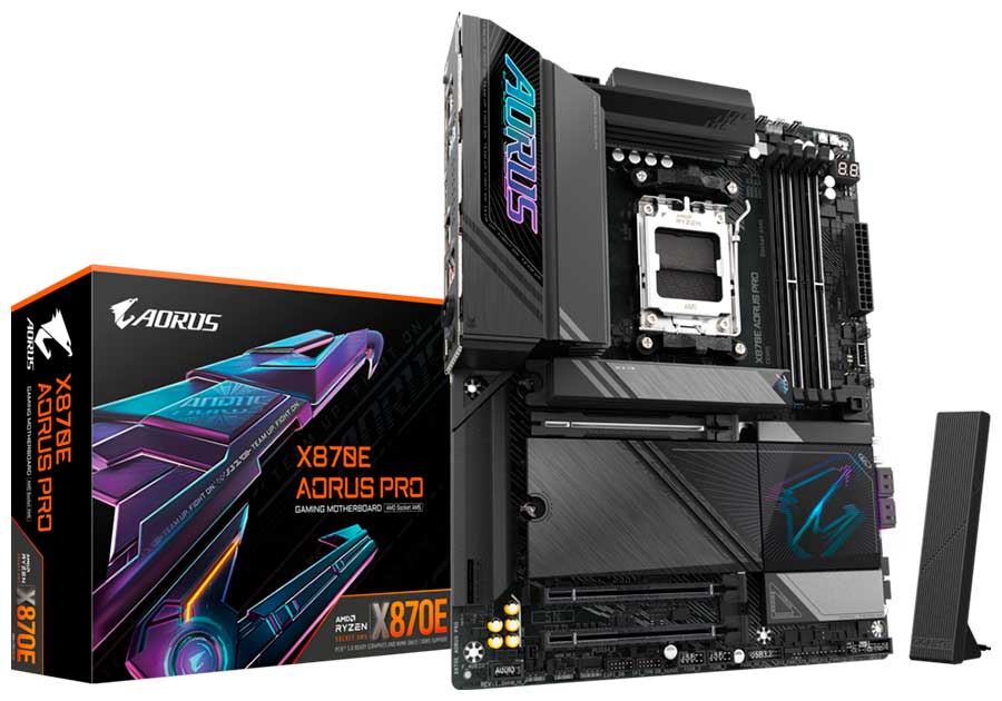 Изображение товара Материнская плата Gigabyte X870E AORUS PRO (AM5, ATX)