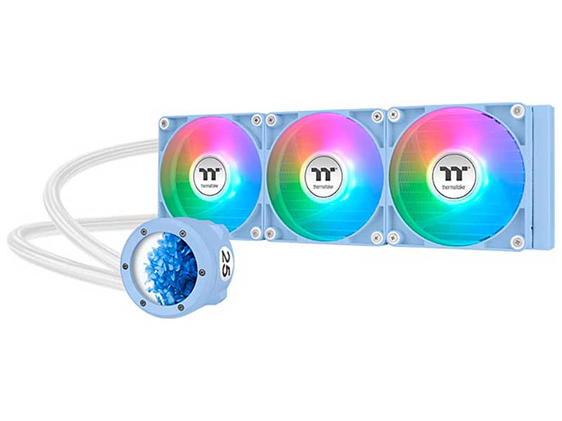 Изображение товара Система жидкостного охлаждения Thermaltake TH360 V2 Ultra ARGB голубая гортензия для ПК