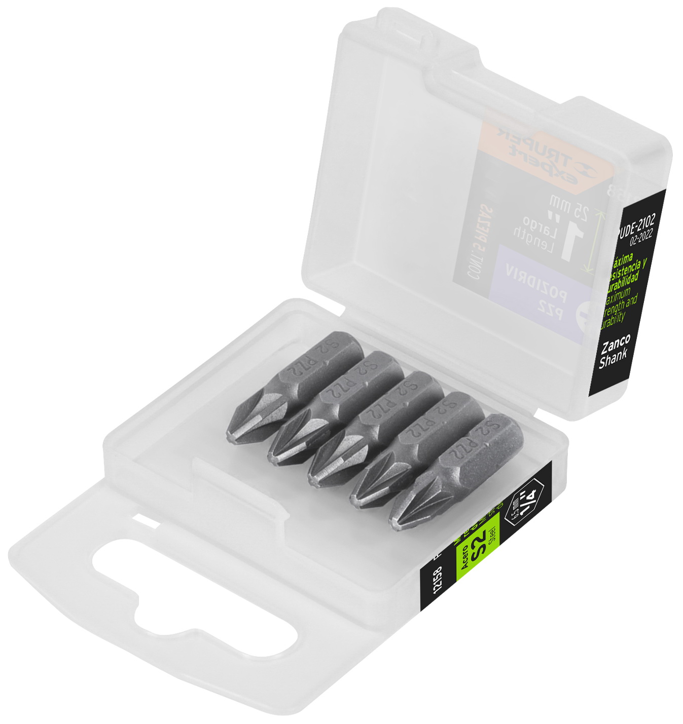 Изображение товара Набор бит Truper POZIDRIV PZ2 25 мм 5 шт для шуруповёртов