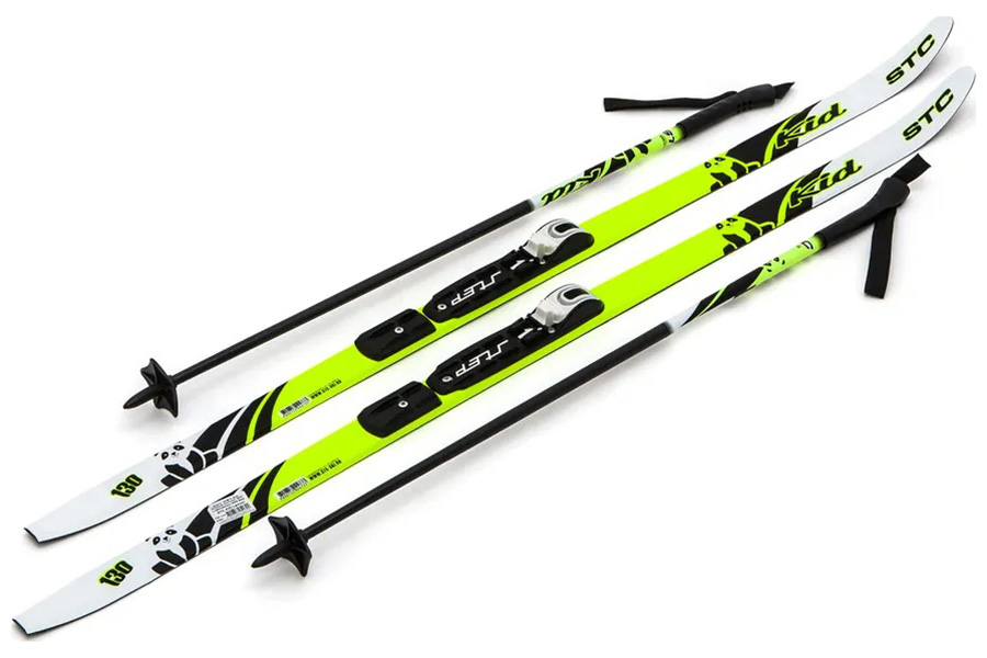 Изображение товара Лыжи беговые STC NNN крепление (STC START) - 130 STEP Kid Lemon
