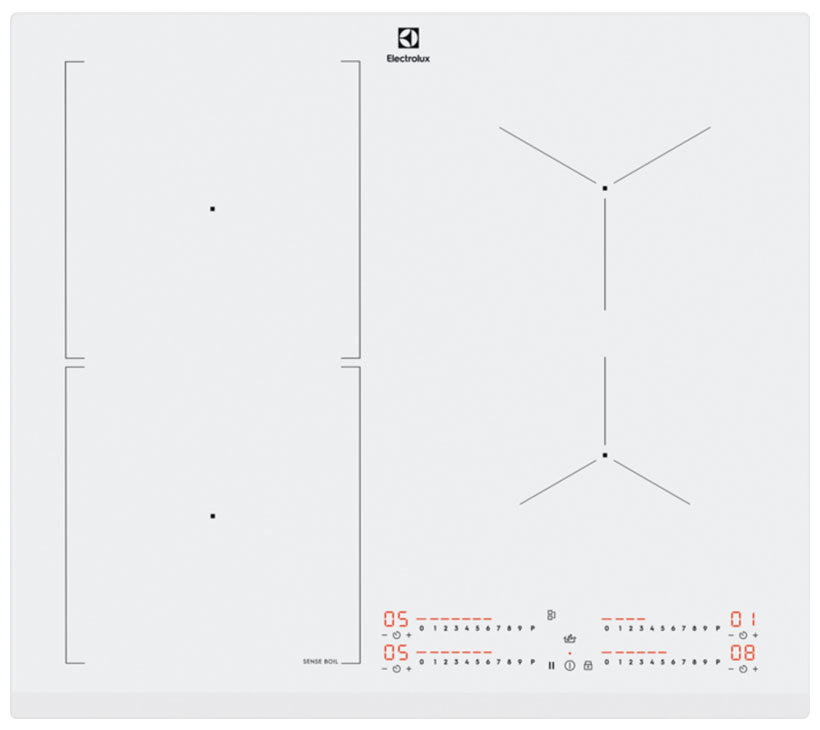 Изображение товара Электрическая индукционная варочная панель Electrolux CIS62450FW компактная стильная немецкая