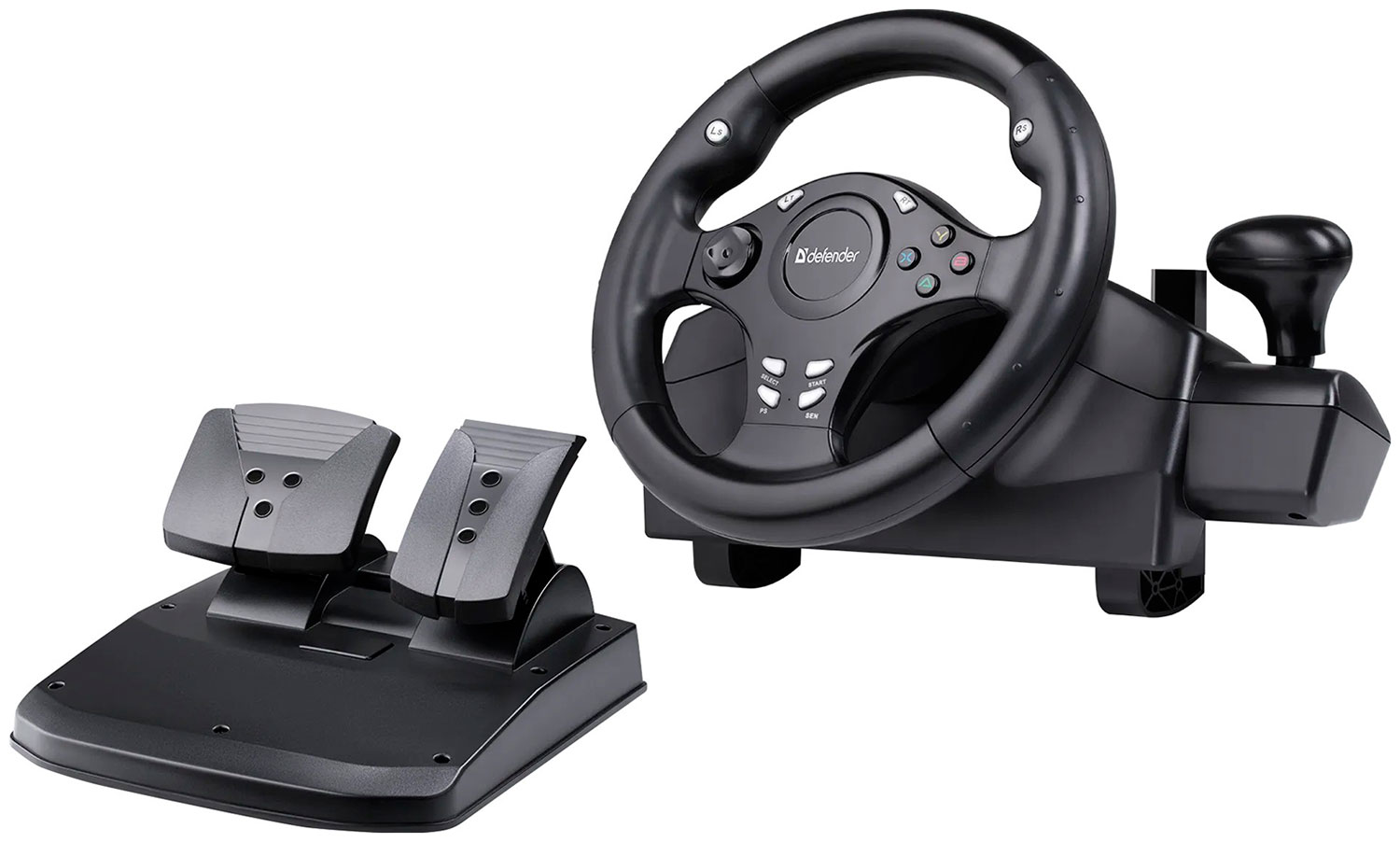 

Игровой руль Defender Rager, черный