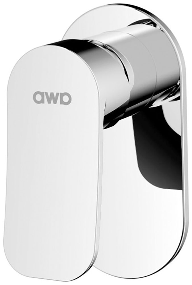 Изображение товара Смеситель для встраиваемых душевых систем AWP Teza (S0823C) на 1 режим, без аксессуаров, хром