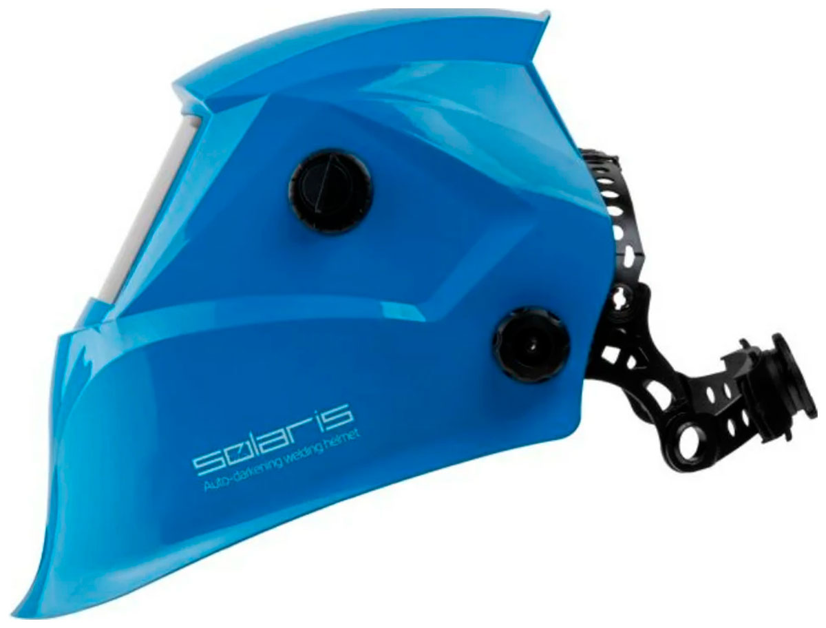 Изображение товара Щиток сварщика Solaris ASF520S с самозатемняющимся светофильтром голубой глянец