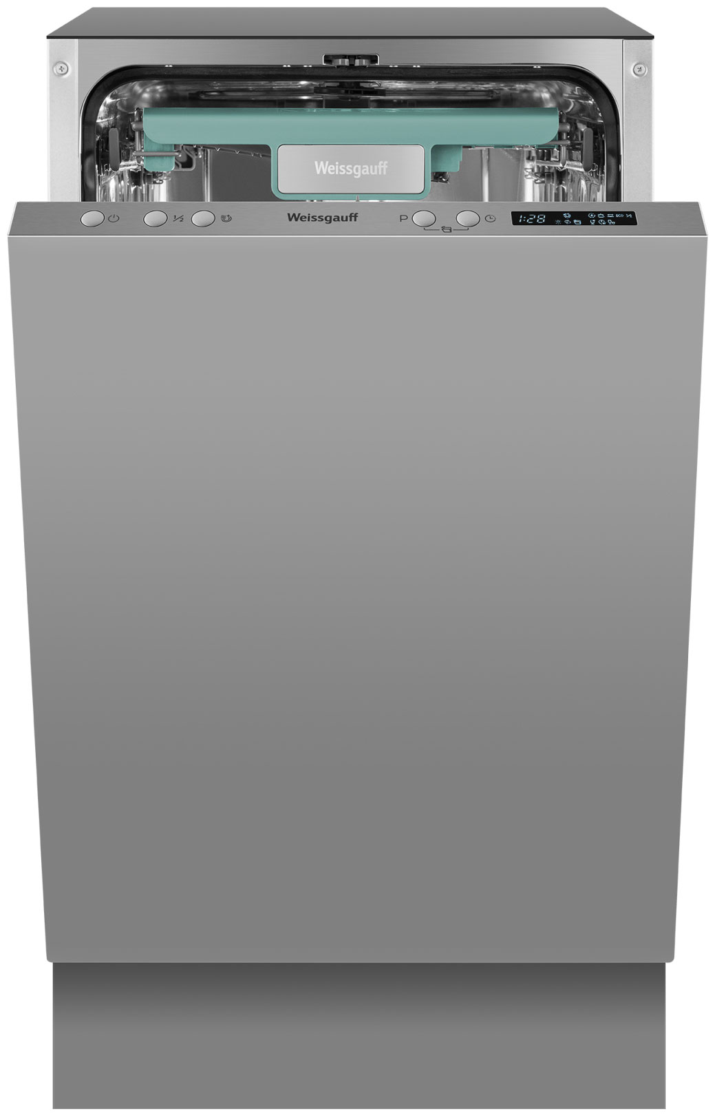 Изображение товара Встраиваемая посудомоечная машина Weissgauff BDW 4533 D Timer Floor с 7 программ и дисплеем