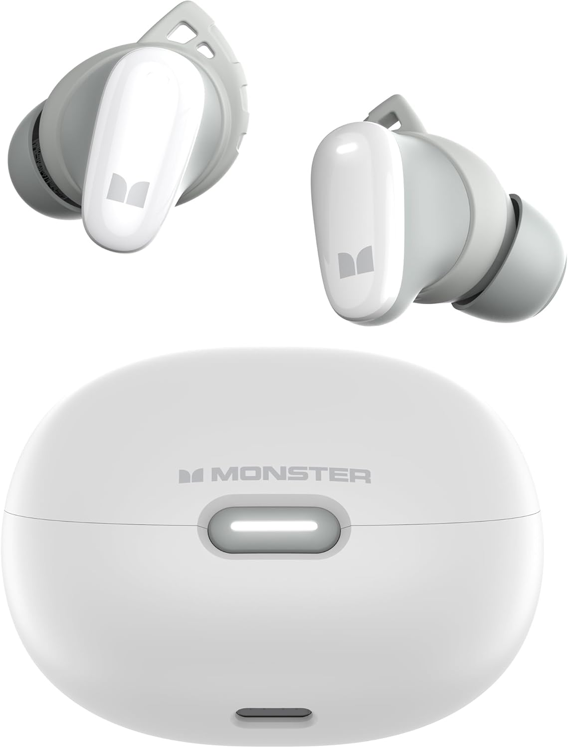 Изображение товара Беспроводные TWS наушники Monster N-Lite 206 белые с микрофоном и влагозащитой