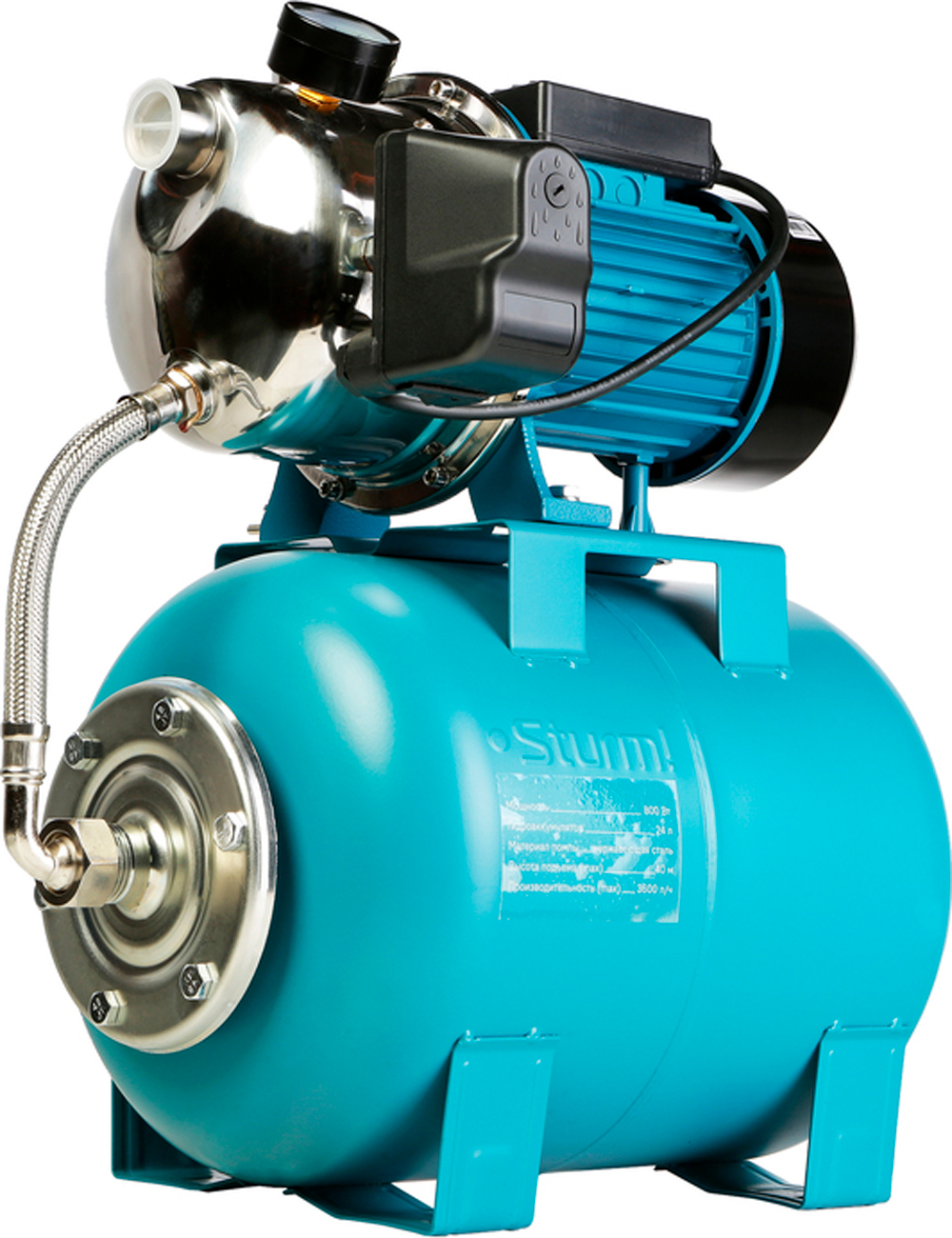 Изображение товара Насосная станция Sturm! WP97080ST, 800Вт, бак 24 л, помпа (нерж)