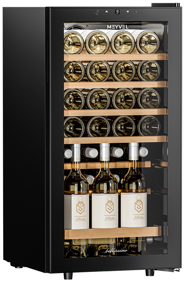 Изображение товара Винный шкаф Meyvel MV28-KBF1 для 28 бутылок с электронной системой управления