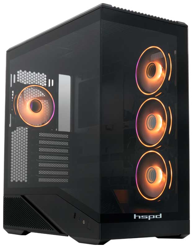 Изображение товара Компьютерный корпус HSPD F711-TGBK- ARGB