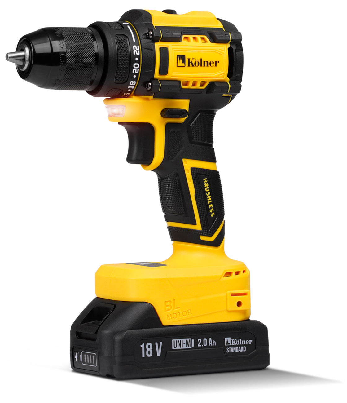 Изображение товара Дрель-шуруповерт Kolner KDD 18BL-1K