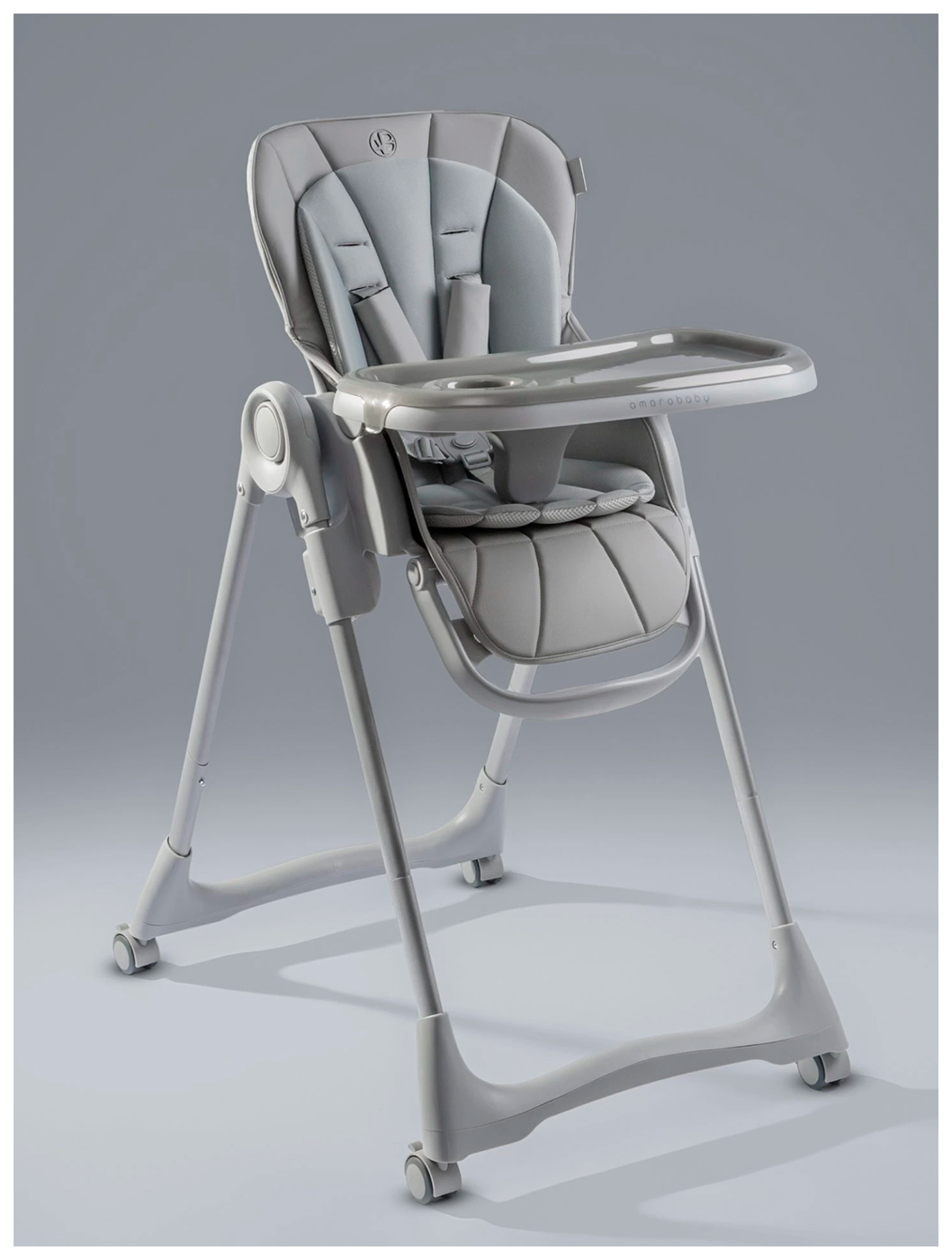 Изображение товара Стульчик для кормления Amarobaby Gourmet, серый (AB25-23GOU/11)