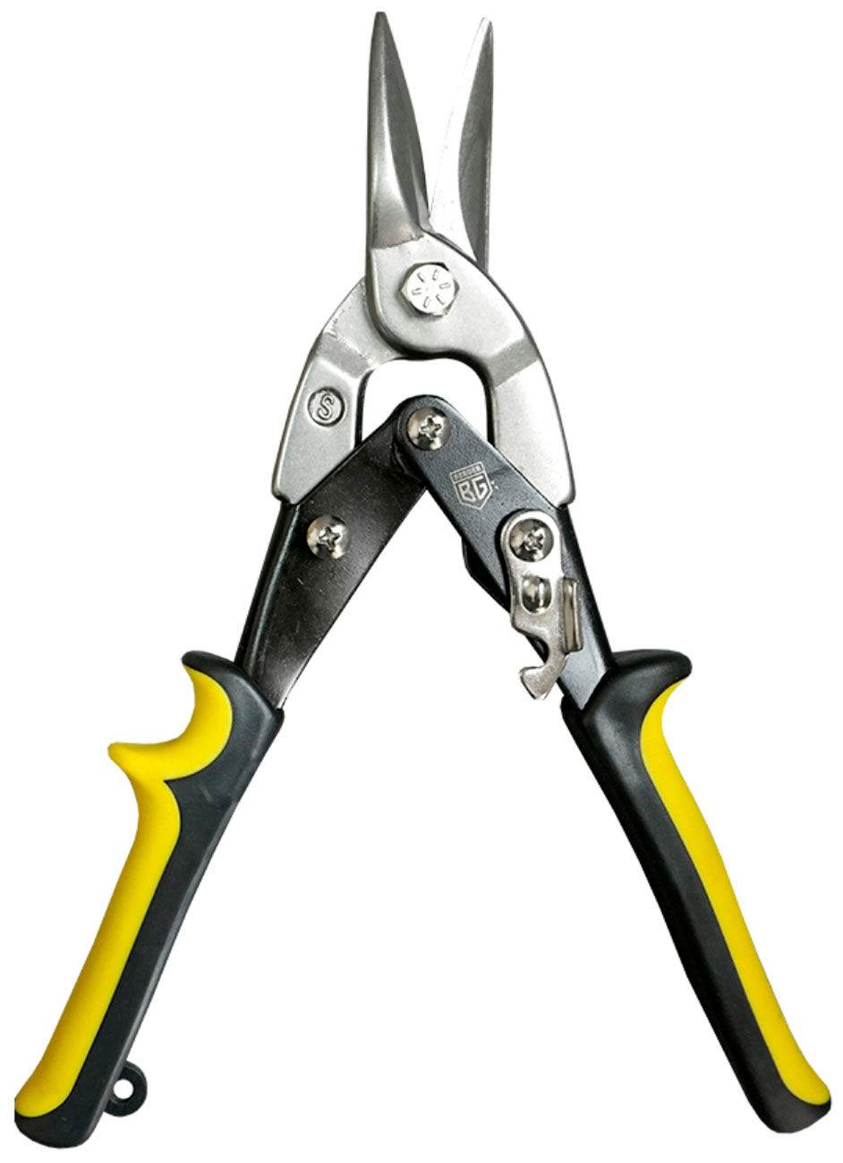 Изображение товара Ножницы по металлу Berger ручные, усиленные, рычажные, прямой рез, 250 мм (BG1233)