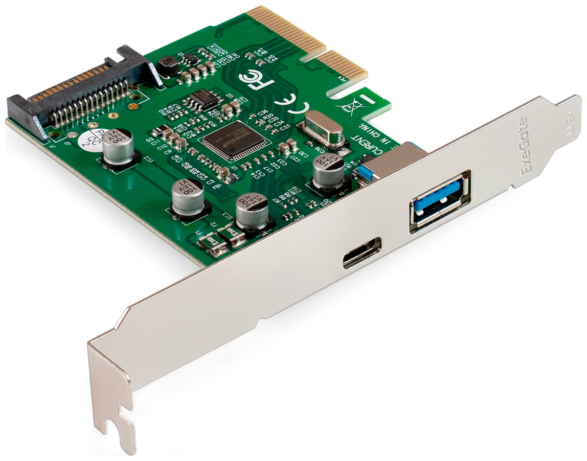 Изображение товара Контроллер ExeGate EXE-320-1A1C 10Gbps (EX298302RUS)