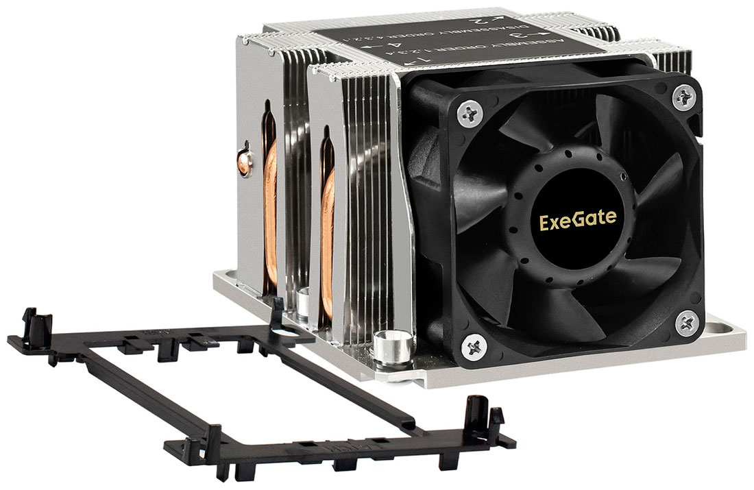 Изображение товара Кулер для процессора ExeGate ESNK-P0068AP4.PWM.2U.3647.Cu + BKT-0126 (EX298970RUS)