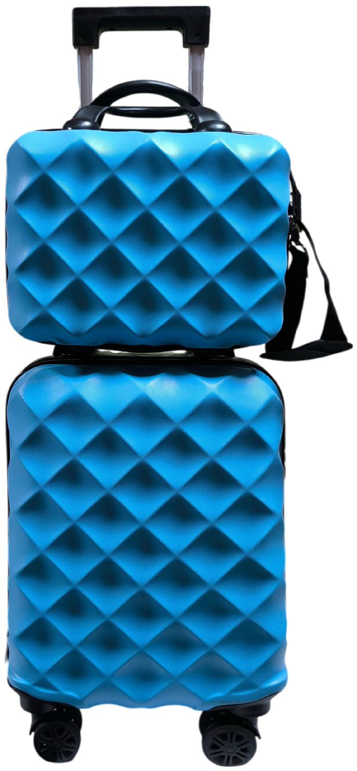 Изображение товара Дорожный набор Lats чемодан 20 дюймов и сумка ручная кладь, бирюзово-мятный (728)