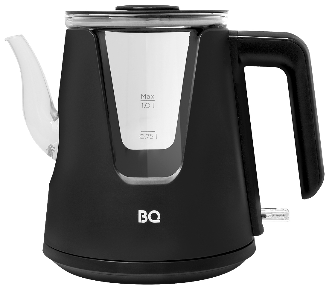 Изображение товара Электрический чайник BQ KT0046DW черный 1л 2200Вт механический